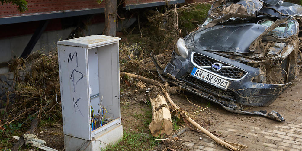 Im durch das Hochwasser stark verwüsteten Ahrtal gehen die Aufräumarbeiten weiter. Foto: Thomas Frey/dpa