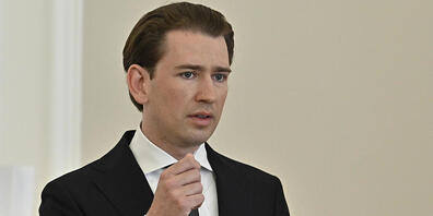 Sebastian Kurz (ÖVP), Bundeskanzler von Österreich, spricht bei einer Pressekonferenz. Kurz hat seine Kritik an Teilen der Justiz mit der Aufarbeitung von Missbrauch in der katholischen Kirche verglichen. Er hatte zuvor mehrfach die Arbeit von Tei...