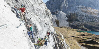 Familien-Klettersteig Partnunblick.