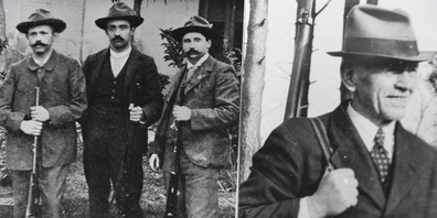 Kellenberger ganz links im Mannschaftswettbewerb und rechts in Walzenhausen