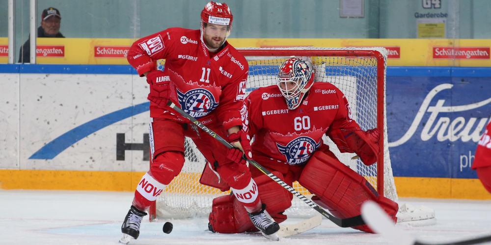 Fabian Maier und Torhueter Melvin Nyffeler (SCRJ). Foto/Archiv: Thomas Oswald