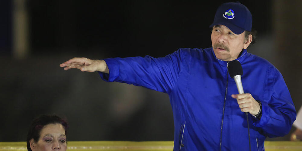 Der 75-jährige Präsident Nicaraguas, Daniel Ortega, tritt zusammen mit seiner Frau Rosario Murillo, für eine vierte Amtsperiode an. (Archivbild)