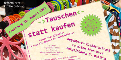 Aktion "Tauschen statt kaufen" soll ein Zeichen für Nachhaltigkeit setzen und Freude machen.