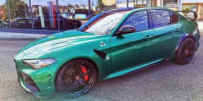 Sieht nicht nur schnell aus: Alfa Romeo Giulia GTAm.