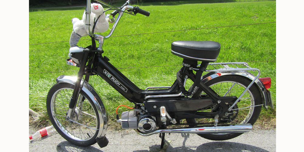 Das verunfallte Töffli.