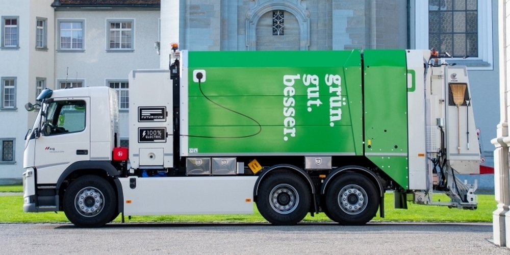 Das neue E-Fahrzeug für die Grünabfuhr