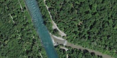 Der Zulgspitz am Zusammenfluss von Zulg und Aare bei Steffisburg. Hier sucht die Polizei seit Freitag nach einer vermissten Person.