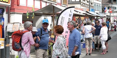 Zeitweise gab es ein rechtes Gedränge auf dem Rheinecker Jakobimarkt