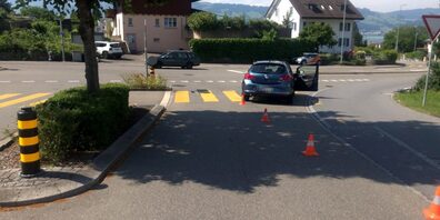 Der Unfall ereignete sich auf der Lenggiserstrasse in Rapperswil-Jona.