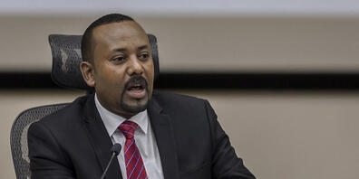 ARCHIV - Friedensnobelpreisträger Abiy Ahmed ist seit 2018 amtierender Ministerpräsident. Foto: Mulugeta Ayene/AP/dpa