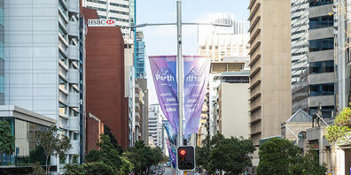 A general street scene looking down St Georges Terrace in Perth, Tuesday, June 29, 2021. The Perth and Peel regions of Western Australia went into a four day lockdown yesterday after positive cases for the Delta variant were found in the northern ...