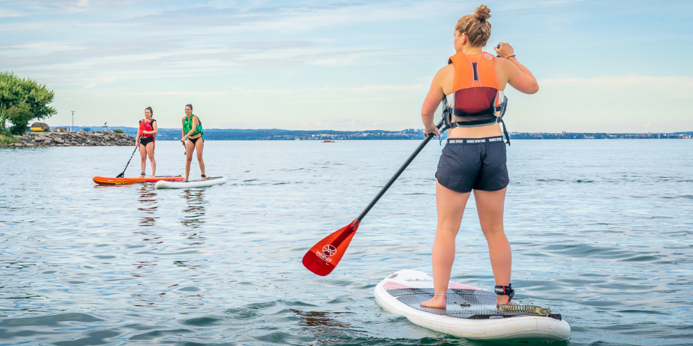 Ladis SUP am Bodensee: am 10. Juli wird gemeinsam das Ziel verfolgt, so viele gepaddelte Kilometer zu sammeln, wie möglich.