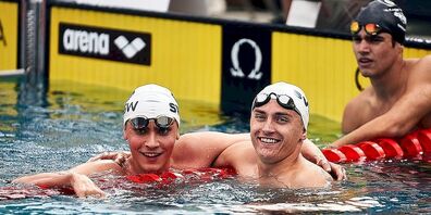 Doppelsieg über 400m Freistil; Christian Schreiber, Marius Toscan.