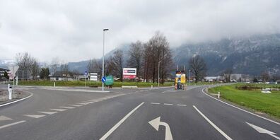 Der bereits fertig errichtete Abschnitt bei der Bleichestrasse