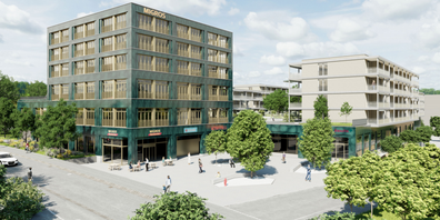 Visualisierung Migros Uzwil Neubau.