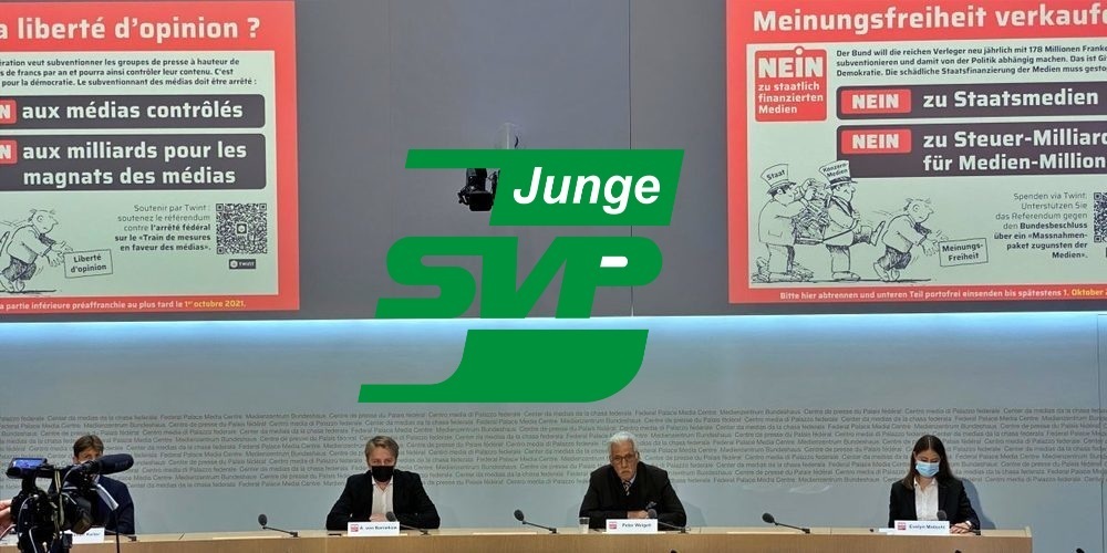 Die Junge SVP lehnt es ab, der Medienbranche 178 Millionen Franken Subventionen auszusprechen.
