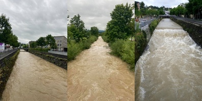 Die «Jona» hat viel Wasser und ist wilder als normal.