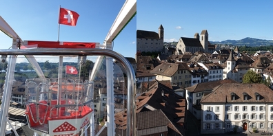 Auf dem Riesenrad am 9. Juli 2021 in Rapperswil.
