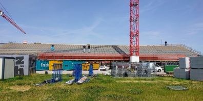 Sanierung und Erneuerung der Uzehalle, Stand 12. Juli 2021.