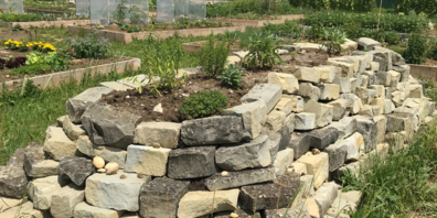 Der Natur- und Nutzgarten bei der Firma Zünd Systemtechnik in Altstätten