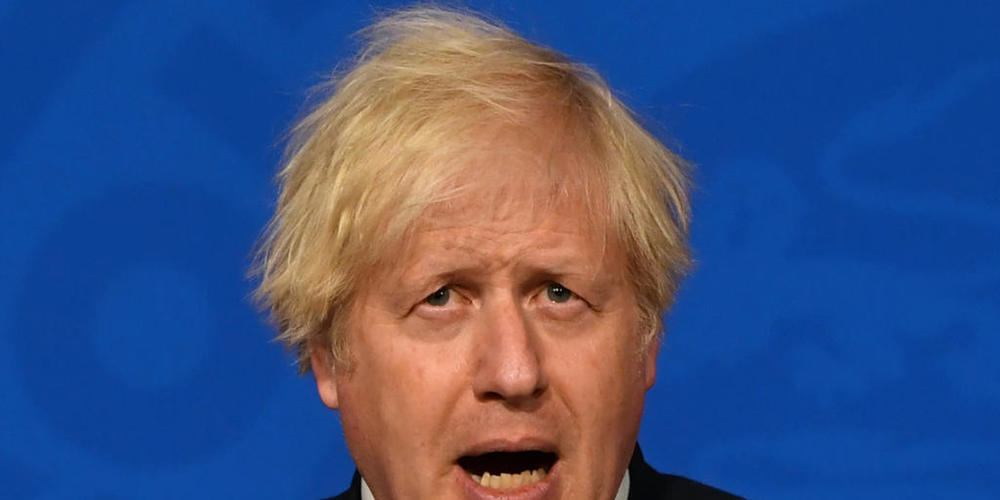 Boris Johnson, Premierminister von Großbritannien, spricht bei einer Pressekonferenz. Foto: Daniel Leal-Olivas/PA Wire/dpa