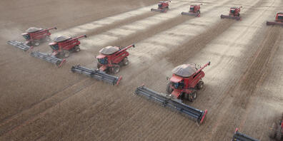 Soja-Aussaat in Mato Grosso. Der Soja-Ertrag dort sinkt durch die hohe Hitze. 3,5 Milliarden Dollar an Verlusten könnten gemäss einer Studie Jahr für Jahr verhindert werden durch den Schutz der Regenwälder und die damit verbundene Senkung der Temp...