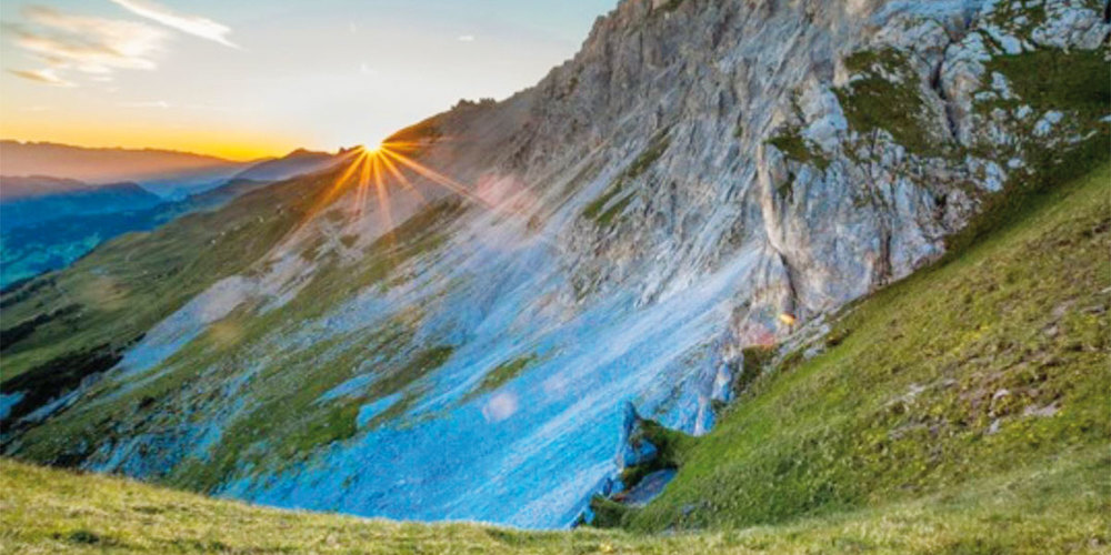 Der Sonnenuntergang auf Madrisa – ein wahrer Genuss.