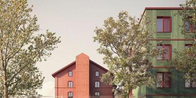 Visualisierung des Siegerprojekts der Bieler Architekten Sollberger Bögli für die Erneuerung der Gefängnisse und den Neubau eines zentralen Ausserrhoder Strassenverkehrsamts in Gmünden AR.