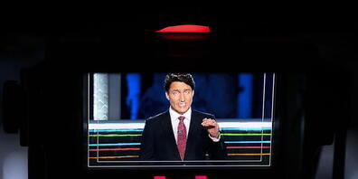 Justin Trudeau, Premierminister von Kanada, ist bei einer TV-Debatte kurz vor den vorgezogenen Parlamentswahlen unter Druck geraten. Foto: Justin Tang/The Canadian Press via ZUMA Press/dpa