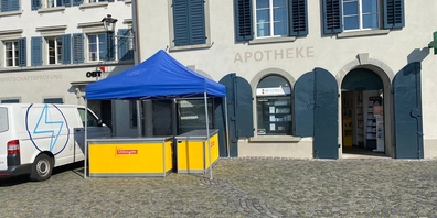 Ab sofort kann man sich täglich von 11 bis 20 Uhr auf dem Fischmarktplatz testen lassen.