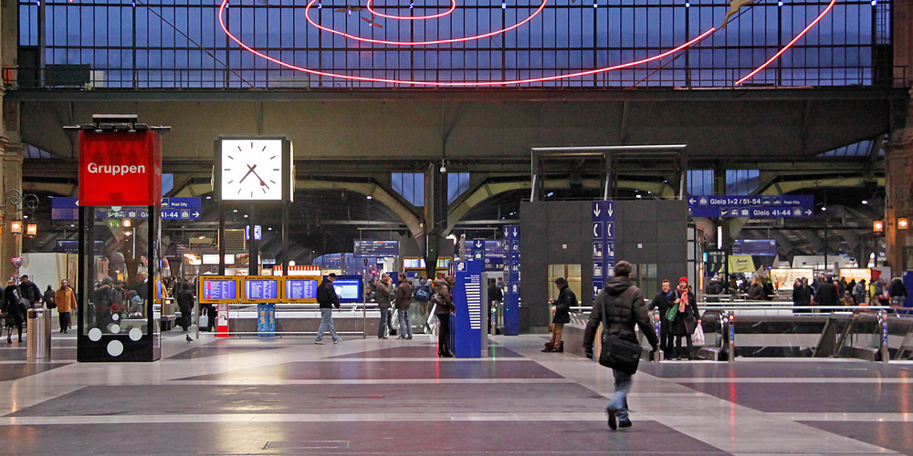 Die Haupthalle wurde am Sonntagmorgen teilweise gesperrt.