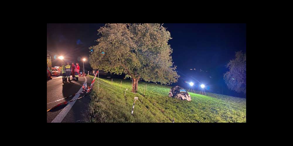Die Unfallstelle in Hirzel