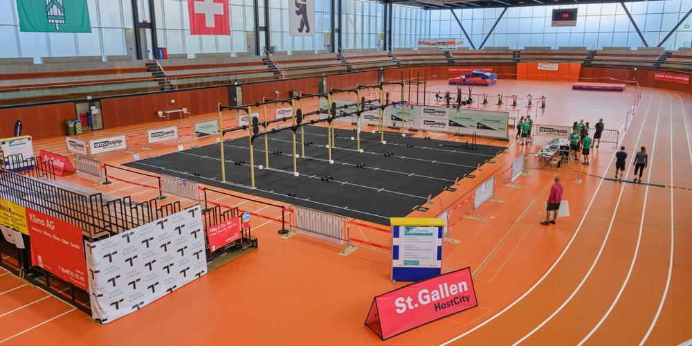 Das Athletik-Zentrum verwandelt sich in einen Competition-Floor