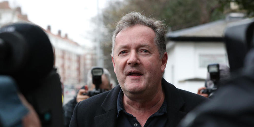 ARCHIV - Piers Morgan spricht zu Reportern vor seinem Haus in Kensington, im Zentrum Londons. Foto: Jonathan Brady/PA Wire/dpa