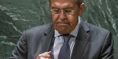 Der russische Außenminister Sergej Lawrow nach seiner Rede bei der Sitzung der UN-Generalversammlung in New York. Foto: Eduardo Munoz/Pool Reuters/dpa