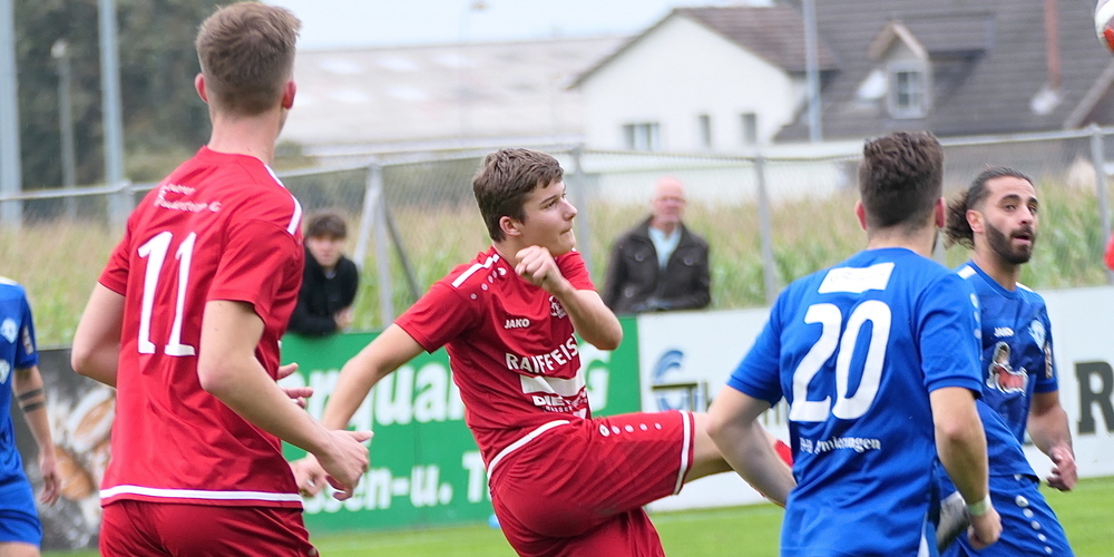 Der KF Dardania St.Gallen (in den blauen Tenues) war vor einigen Wochen in Montlingen zu Gast und spielt am Samstag in St.Margrethen