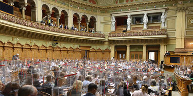 Blick in den Nationalratssaal. (Archiv)