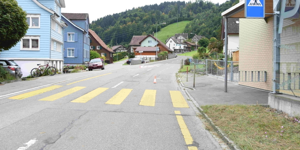 In Brunnadern kam es am Montag zu einem Unfall, als ein 9-jähriges Kind unvermittelt auf die Strasse rannte.