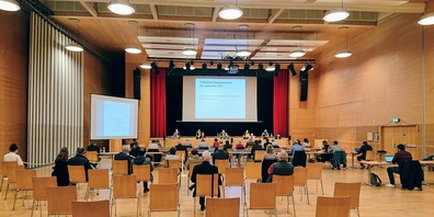 Die Sitzung des Gossauer Stadtparlaments am 28. September 2021.