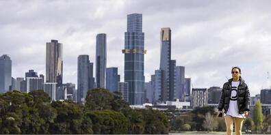 A person is seen exercising at Albert Park Lake in Melbourne, Monday, October 4, 2021. Melbourne has become the most locked down city in the world, surpassing the 245-day record set by Argentina's Buenos Aires. (AAP Image/Daniel Pockett) NO ARCHIVING