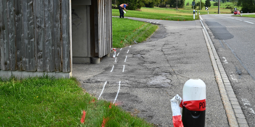 Der Fahrer touchierte unter anderem eine Bushaltestelle. 