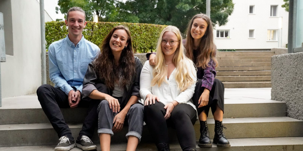 v.l.n.r.: Till Stieger, Sina Stieger, Sarah Willeit, Dania Perrino