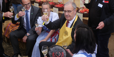 Als Bundespräsident Guy Parmelin (SVP) am 7. Oktober die Olma besuchte, waren die Corona-Tests noch gratis.