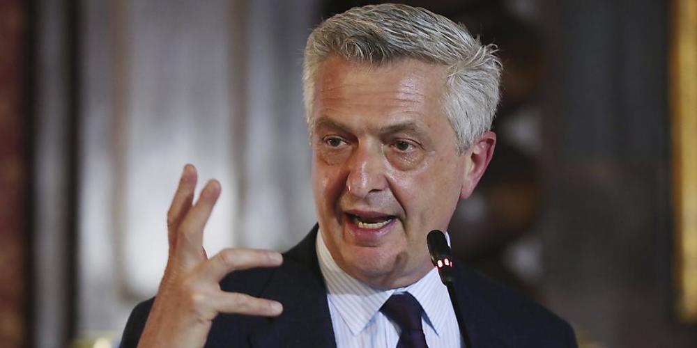 ARCHIV - Filippo Grandi, Hoher Flüchtlingskommissar der Vereinten Nationen, spricht. Grandi rechnet nicht mit einer unmittelbar bevorstehenden Fluchtbewegung von Menschen aus Afghanistan nach Europa. Das sagte er der italienischen Zeitung «Corrier...