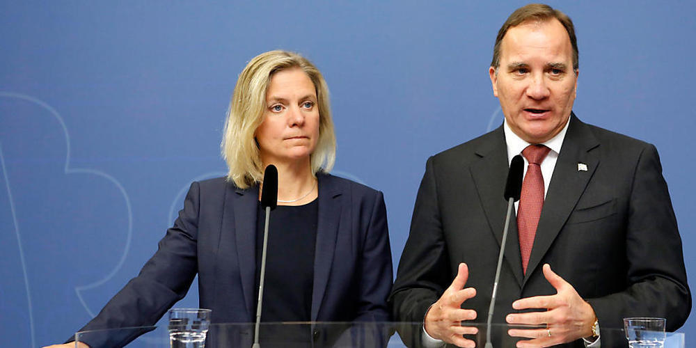 ARCHIV - Nachdem der schwedische Ministerpräsident Stefan Löfven am Sonntag seinen Rücktritt angekündigt hat, wird Finanzministerin Magdalena Andersson als heißeste Favoritin für seine Nachfolge gehandelt. Foto: Christine Olsson/TT NEWS AGENCY/dpa