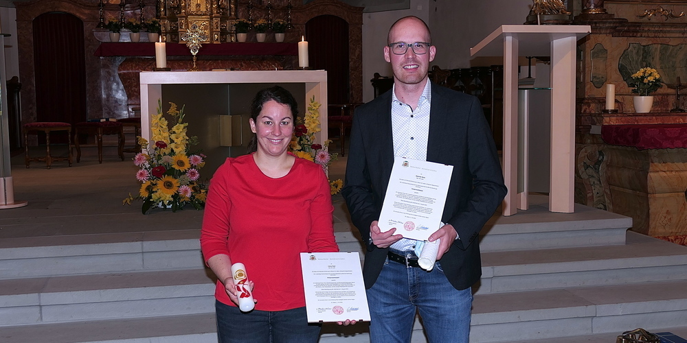 Die beiden Religionspädagogen Petra Fluri und Dominic Breu wurden im Berneck willkommen geheissen