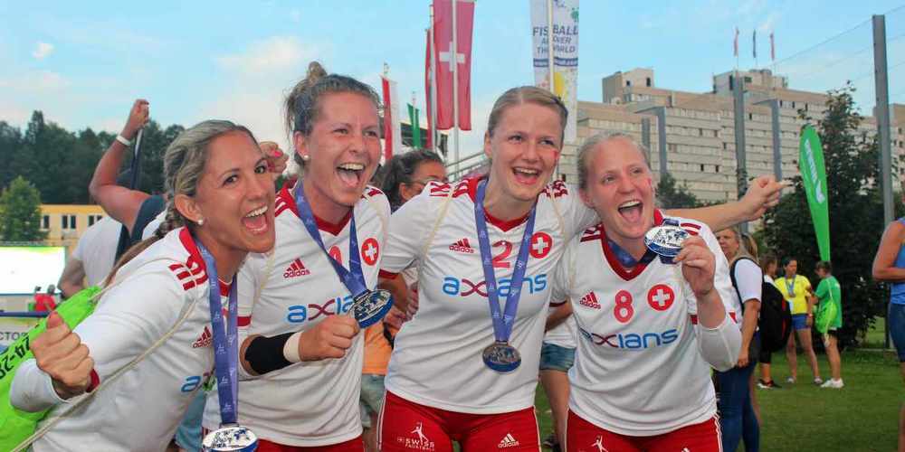 Tina Baumann, Celina Traxler, Janine Stoob und Natalie Berchtold (v.l.n.r.) treten von der Nati zurück, um den Jungen Platz zu machen.