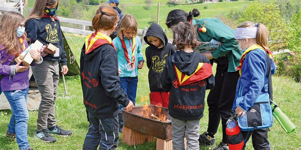 Symbolbild Pfadi Kobra Larein Jenaz. 