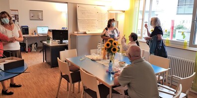 Am Tag der offenen Tür fanden Begegnungen statt.