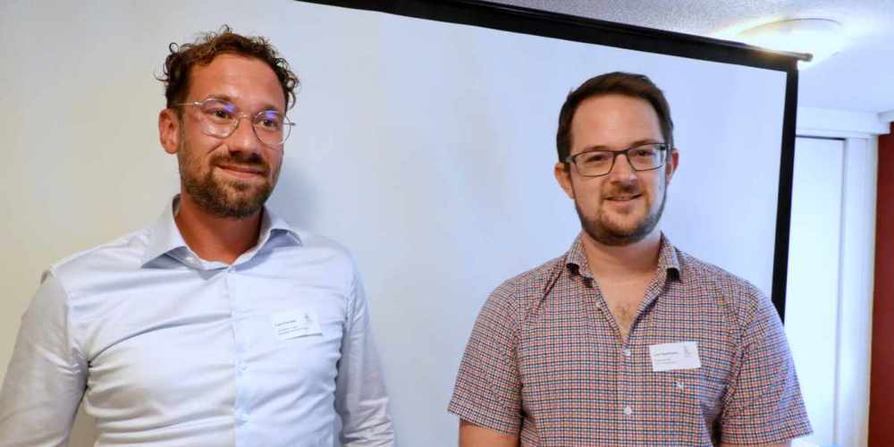 Leiter des Vorstandes von «Bildung Linth» Lars Kaufmann (l.) und Lars Camele, welcher neu in den Vorstand gewählt wurde.